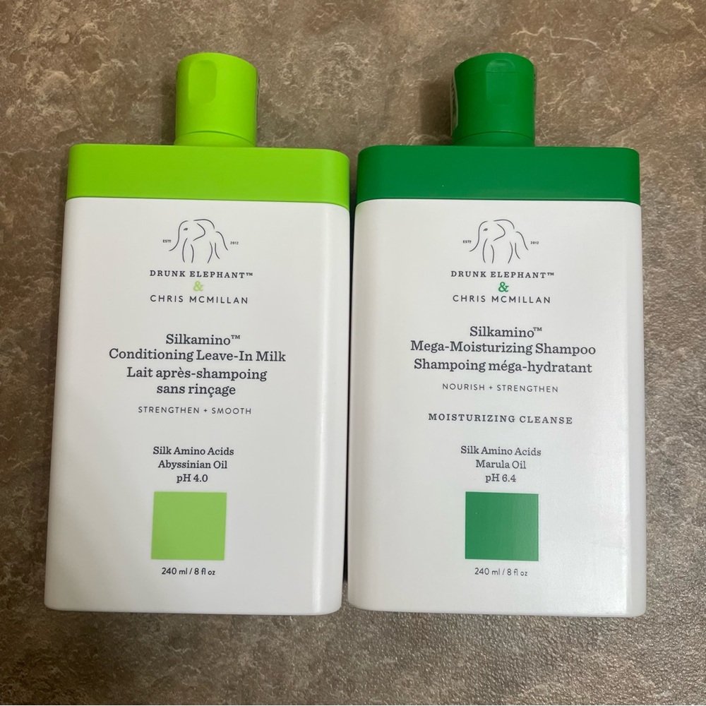 Drunk Elephant Shampoo and Leave in Milk